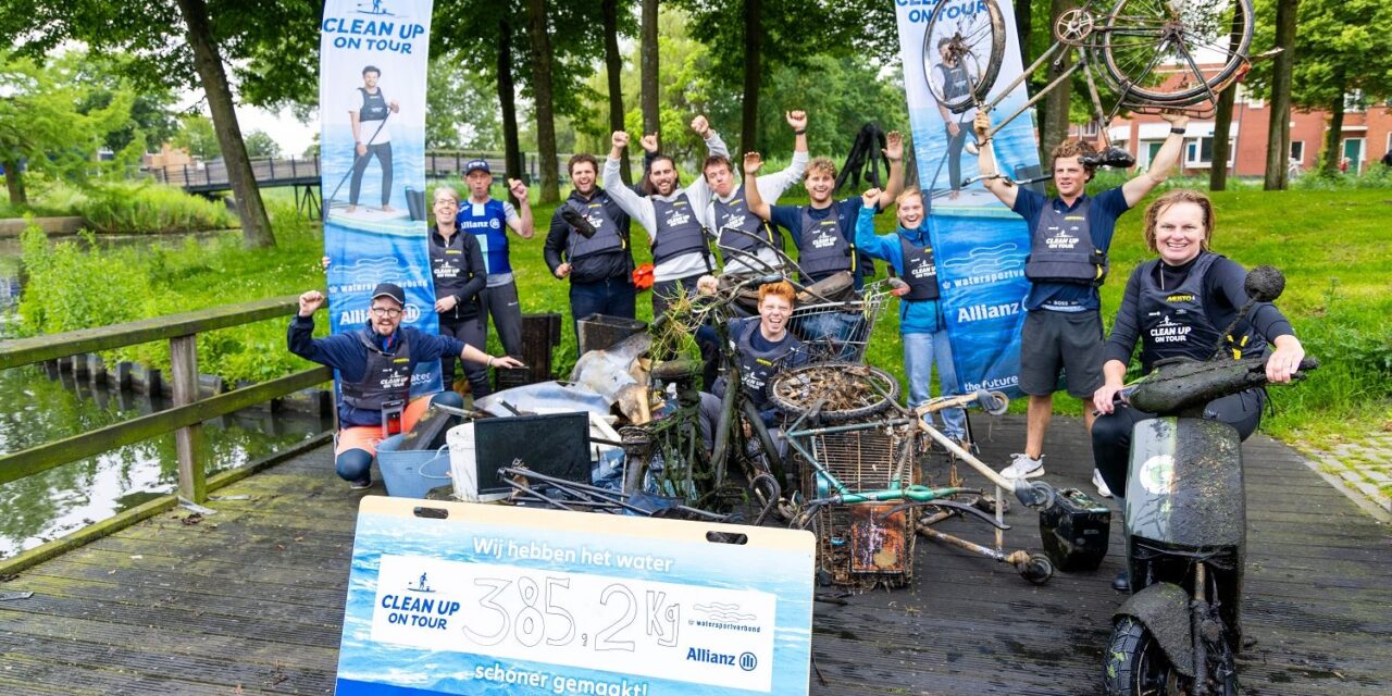 Clean up on Tour haalt ruim 2.700 kg afval uit water in Nederland