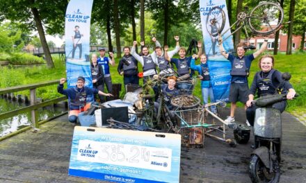 Clean up on Tour haalt ruim 2.700 kg afval uit water in Nederland